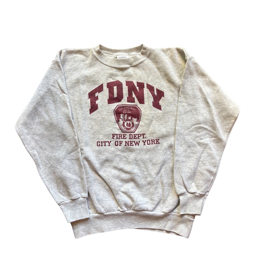 Vintage 90's NYFD New York Fire Department Crewneck Tultex Size L